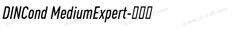 DINCond MediumExpert字体转换